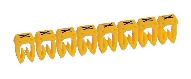 Маркер CAB 3 - для кабеля 4-6 мм² - заглавная буква X